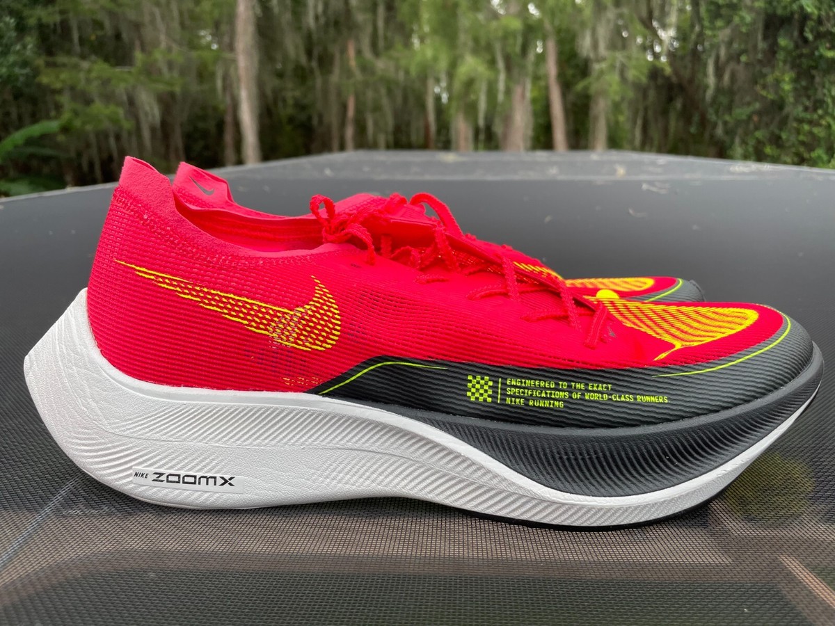 New Nike ZoomX Vaporfly Next% 2 Siren Red Dark Smoke Grey Size 14