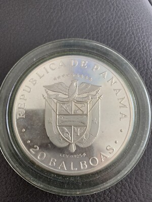 1972 PANAMA STERLING SILVER 20 BALBOAS SIMON BOLIVAR 1783-1830 | eBay