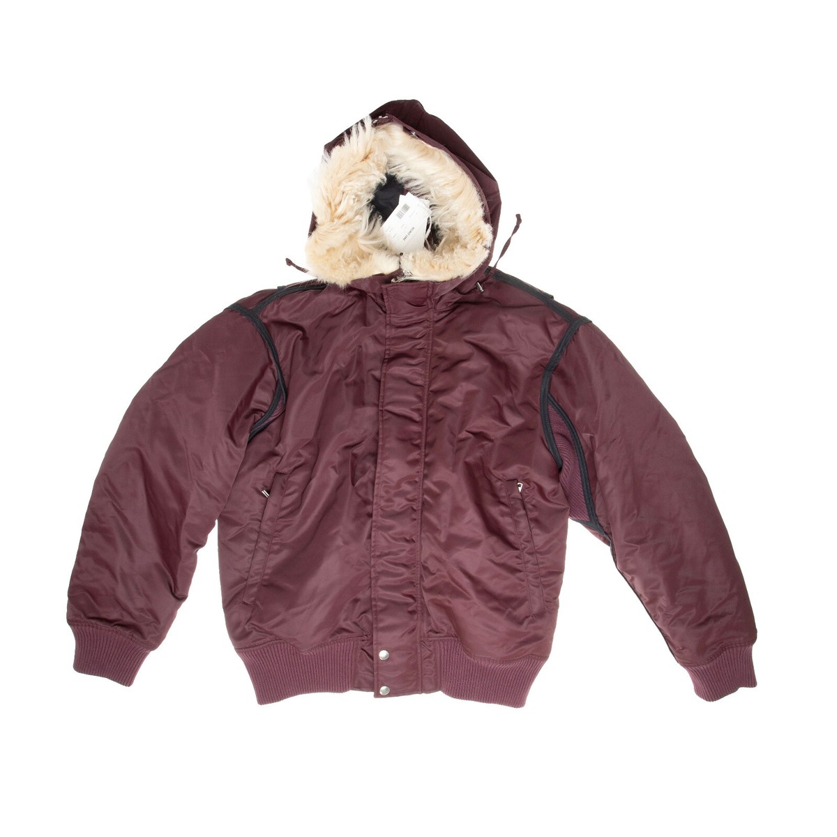 Helmut Lang Aviator Bomber Jacket Maroon Size M | eBay