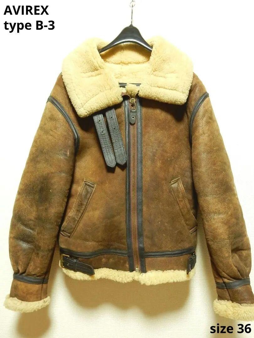 AVIREX Type B-3 Flight Leather Jacket Size 36 Made in USA | eBay