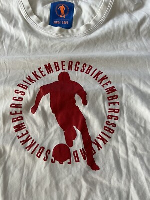 Dirk Bikkembergs Men's Tee Shirt Screen Print Soccer Logo Sport