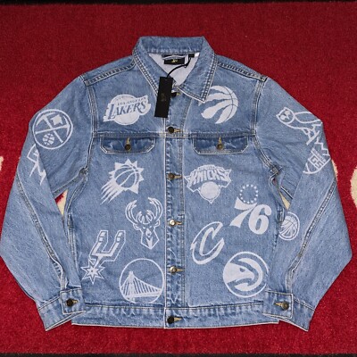 SALE* OCTOBERS VERY OWN OVO x NBA TEAM ICONS DENIM JACKET SUPREME