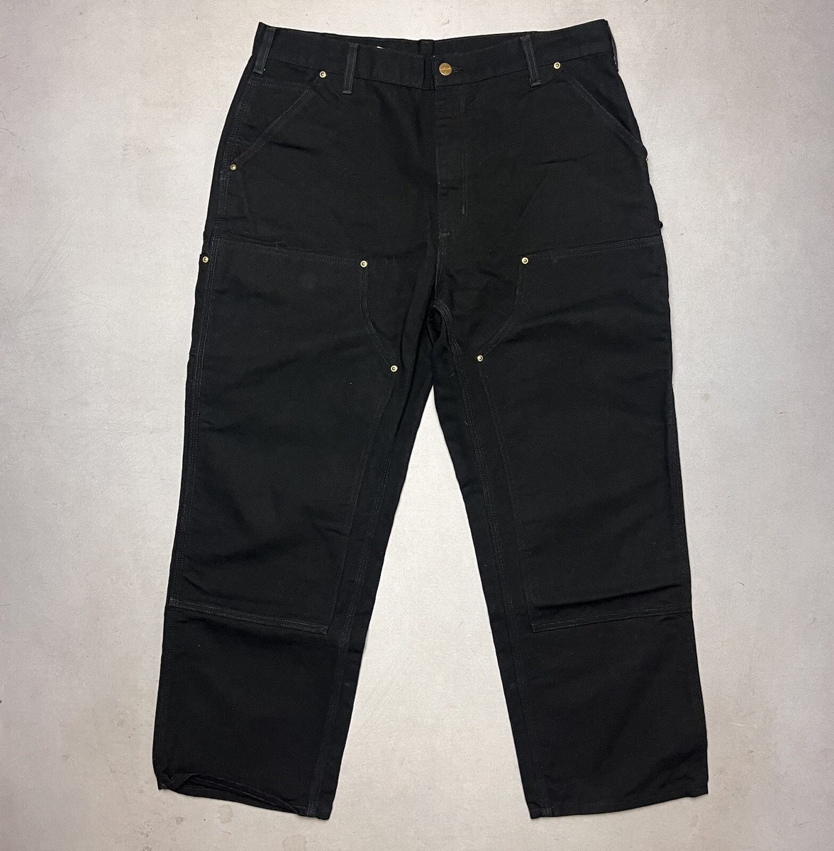 Vintage Carhartt Double Knee B01 Blk Pants Jeans USA 38x30 | eBay