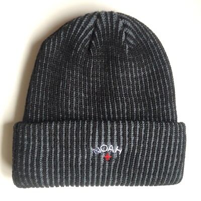 NEW Noah TRI-COLOR Beanie BLACK | eBay