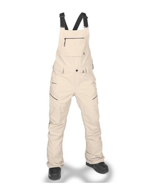 Volcom Elm Stretch Gore Bib Overall Women's Snow Pants, Sand