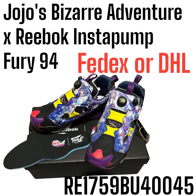 Jojo's Bizarre Adventure x Reebok Instapump Fury 94 RE1759BU40045