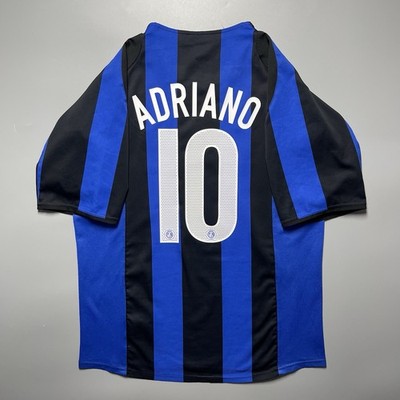 INTER MILAN NIKE 2004/2005 FOOTBALL HOME JERSEY #10 ADRIANO SIZE
