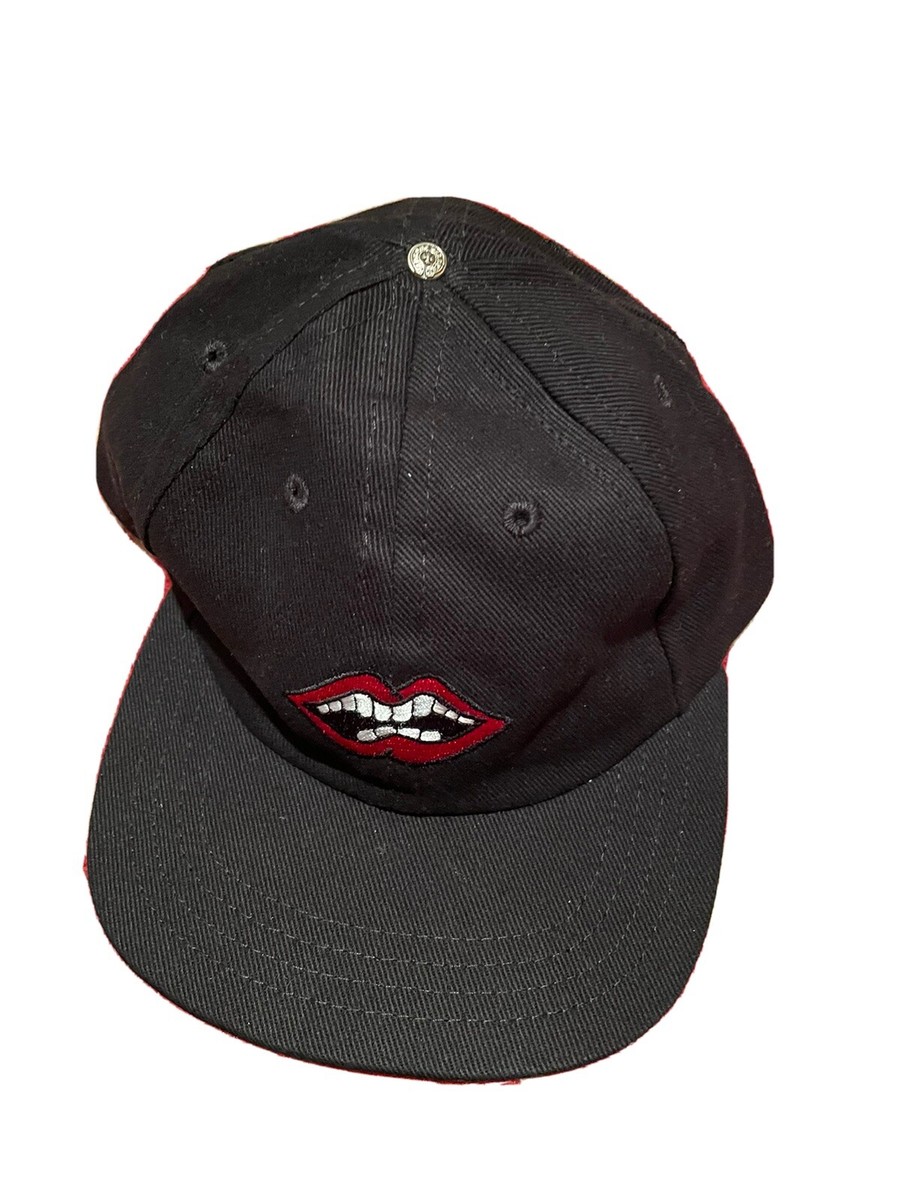 Chrome Hearts Matty Boy Chomper Leather Strapback Hat Black Rare