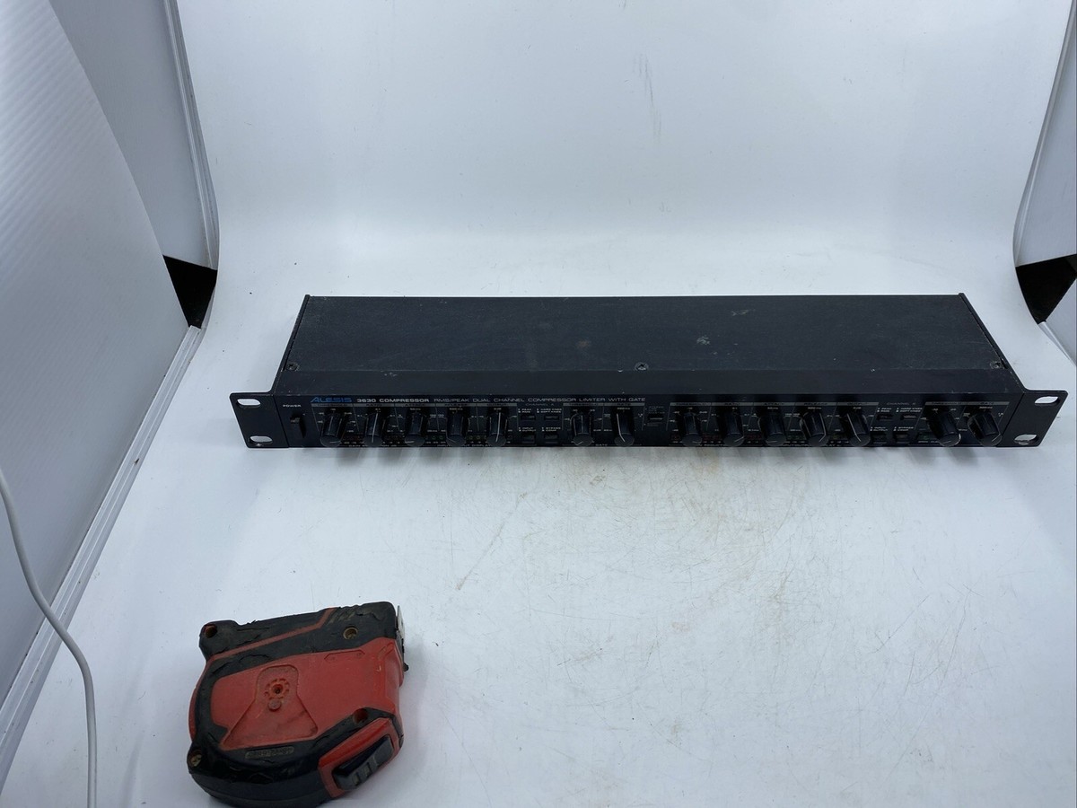 Alesis 3630 Rack Mount RMS/PEAK Dual Channel Compressor Not Tested