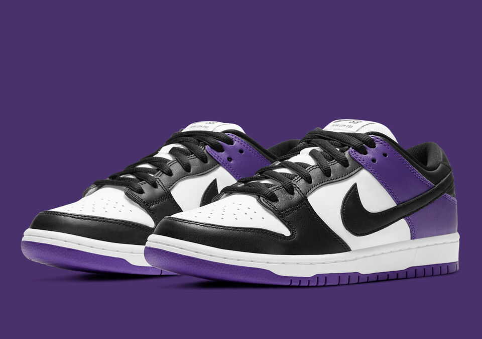 Nike SB Dunk Low Pro Court Purple Black White Men's Shoes Sz14