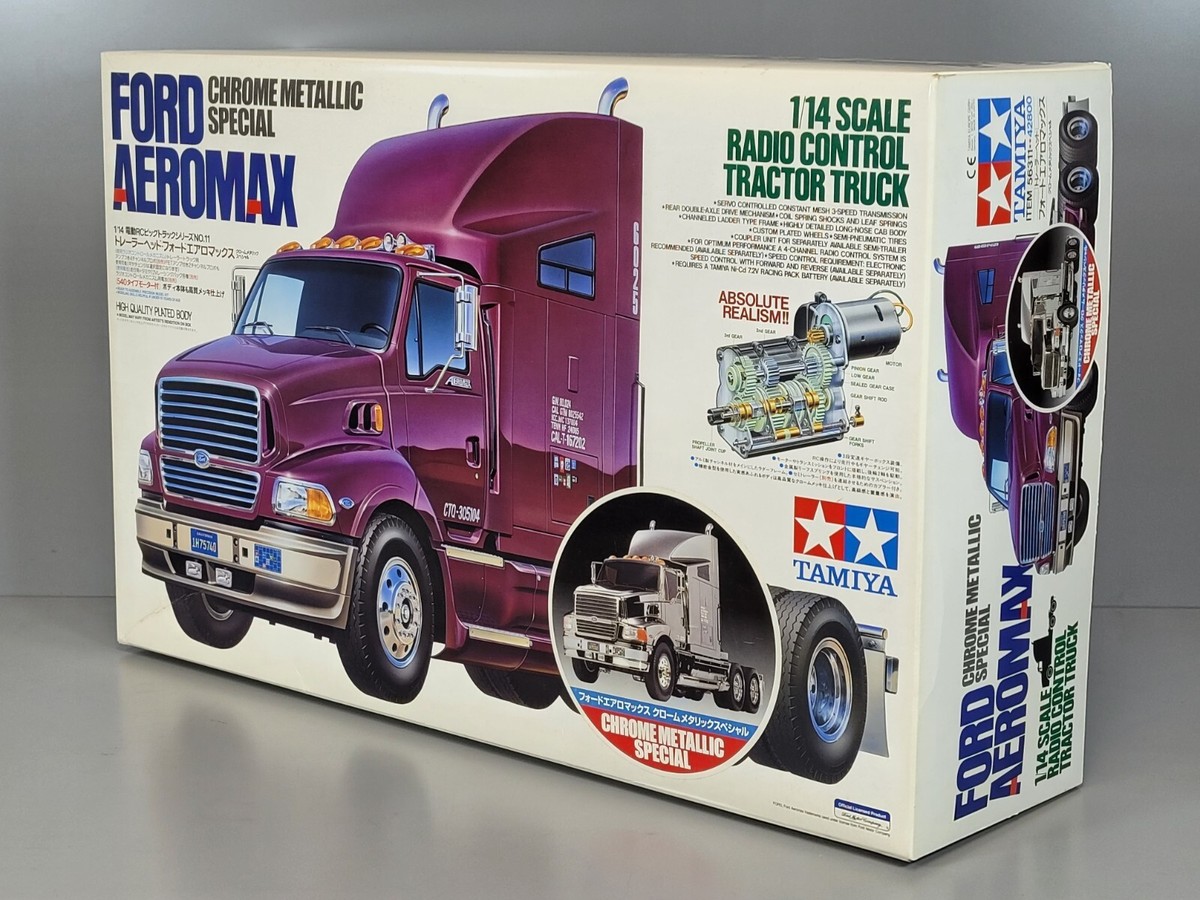 Rare New Tamiya R/C 1/14 Ford Aeromax Semi 