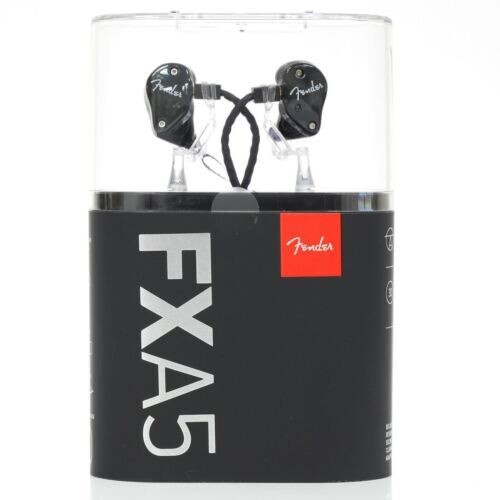 Fender FXA5 Black In-Ear Headphone Monitors Professional Live