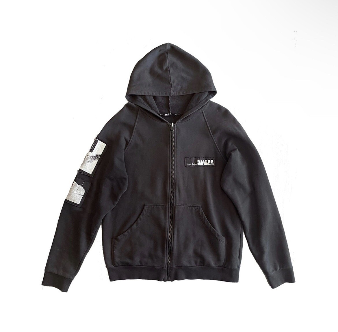 Raf by Raf Simons, “New Tribes” Zip-up Raglan Hoodie | eBay