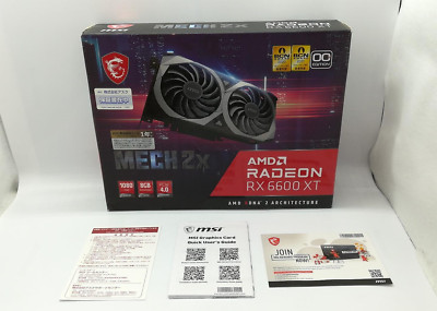 MSI Radeon RX 6600 XT MECH 2X 8G OC Graphics Board VD7841 Black | eBay