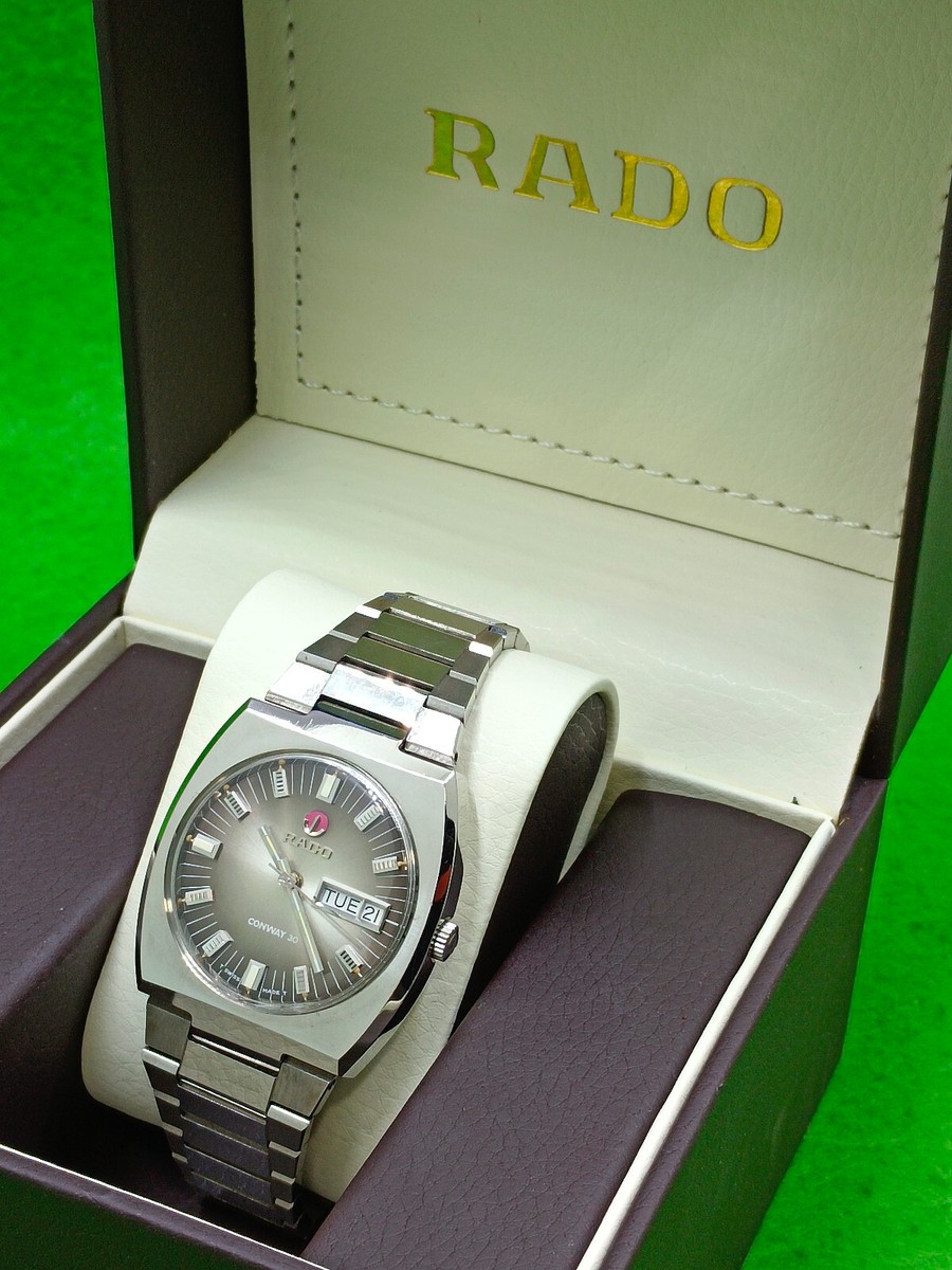 vintage RADO CONWAY 30 watch Automatic 17 Jewels Day / Date