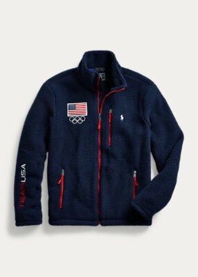 NWT Men's Polo Ralph Lauren Olympics Team USA Pile Fleece Jacket