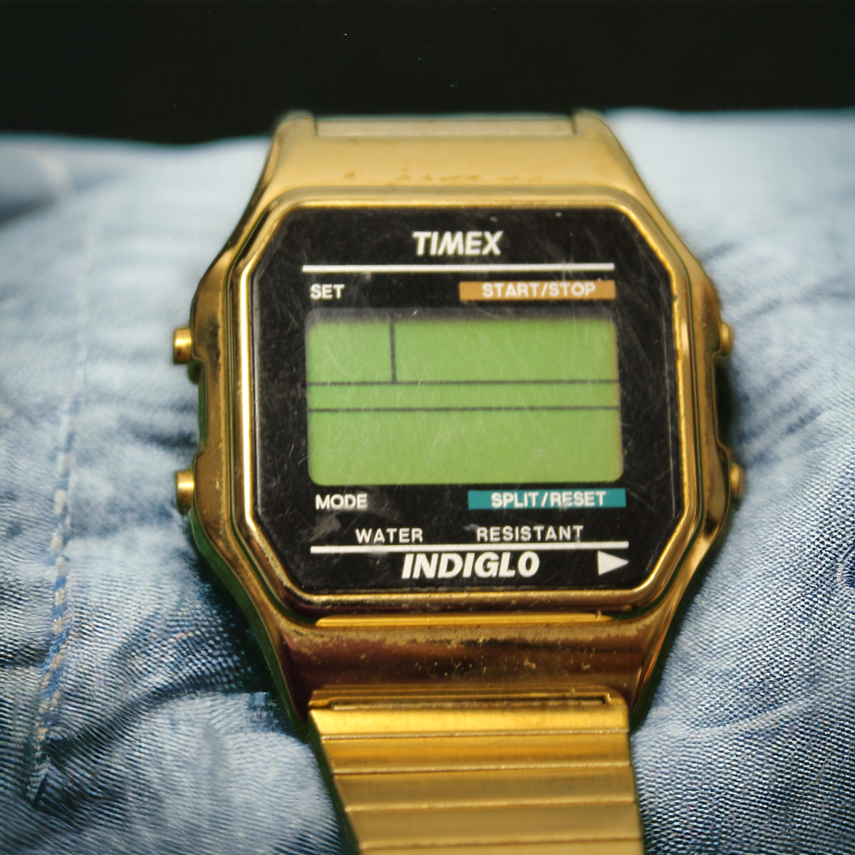 Timex Men's T78677 Classic Digital Gold-Tone Stainless Steel Watch