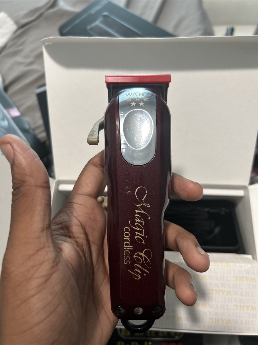 Wahl Magic Clip Cord/Cordless Clipper - Red (8148) | eBay