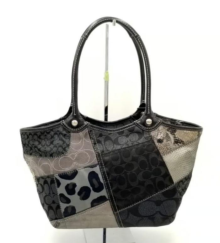 希少！】Coach Bleecker Patchwork Tote Bag