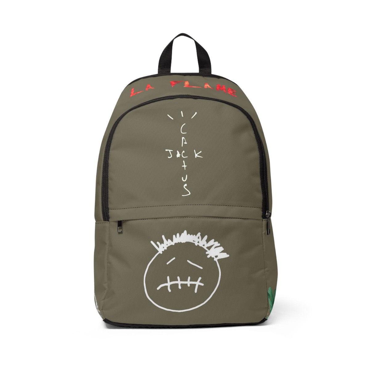Travis Scott Backpack Custom Dark Olive Hypebeast gift Sneakerhead