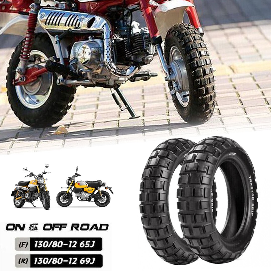 FRONT REAR WHEEL TIRE RUBBER 120/80-12 130/80-12 FOR HONDA MONKEY