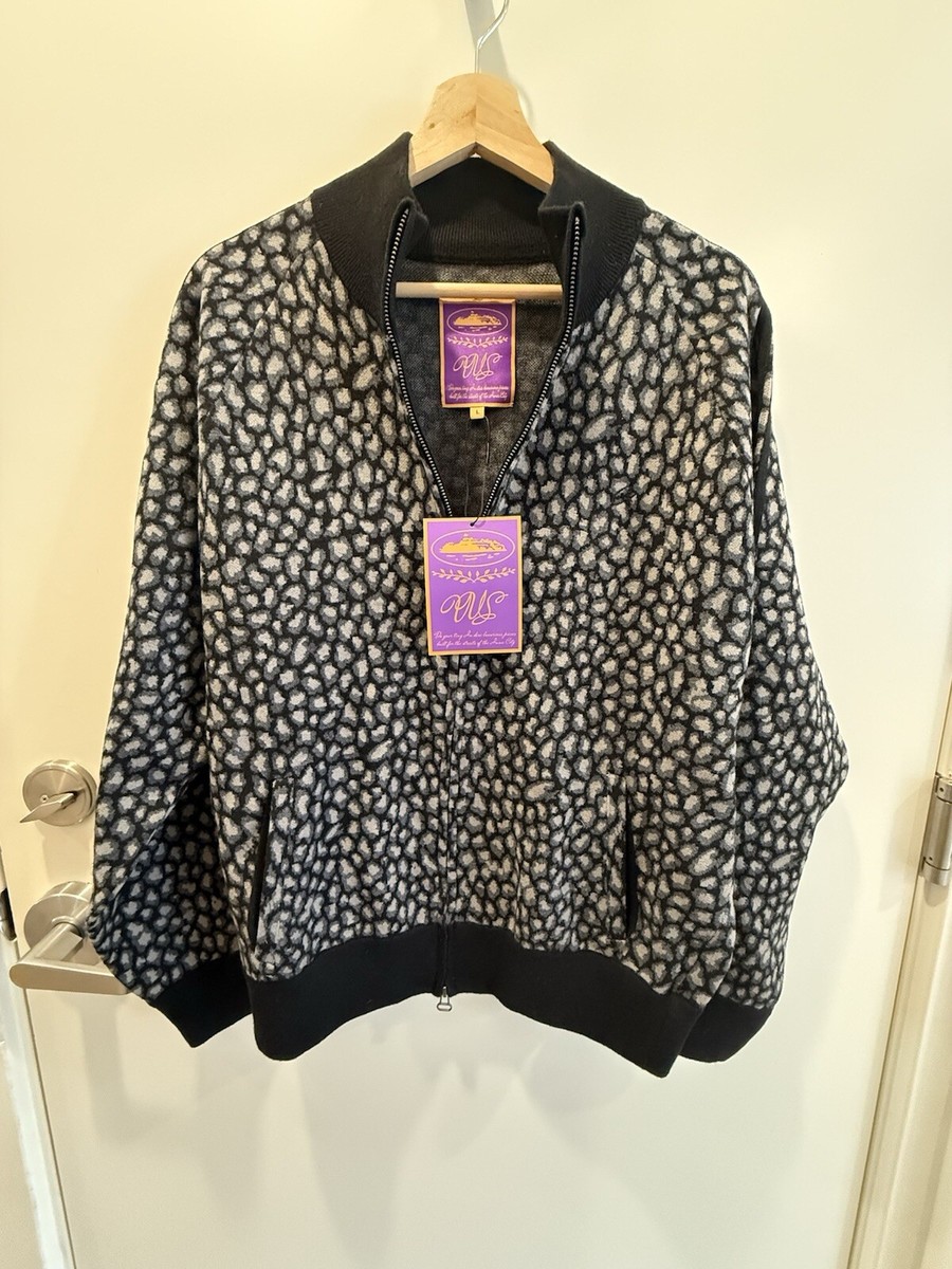Corteiz VVS Leopard Jacquard Knit Zip Up - Size L | eBay