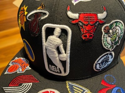 NEW ERA 59FIFTY Logo Scramble NBA All Over Black 14734035 | eBay