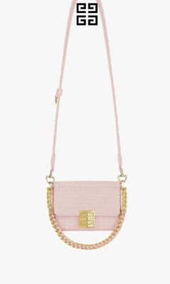Givenchy Small 4G Embroidery With Chain Bag Tender Pink | eBay
