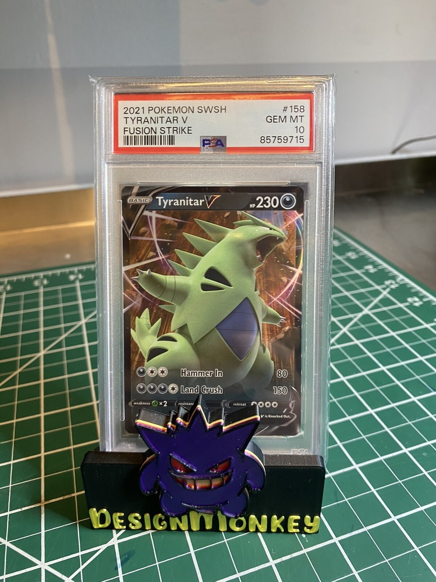 2021 Pokemon Tyranitar V 158/264 Fusion Strike PSA 10 Gem Mint | eBay