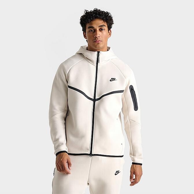 NWT MEN'S NIKE TECH FULL-ZIP FLEECE WINDRUNNER Light Orewood