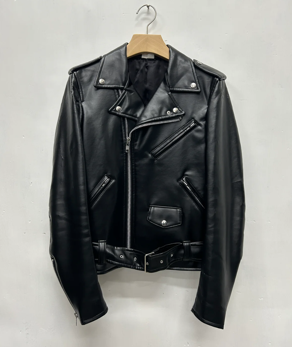 Comme des Garcons CDG Homme Plus AW15 Wolf Decal Biker Jacket Size