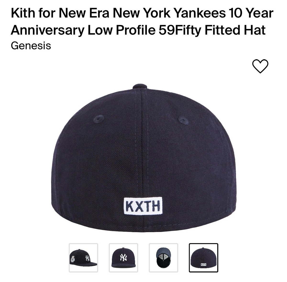 Kith Saddle 10th Anniversary New Era New York Yankees 7 5/8 Hat