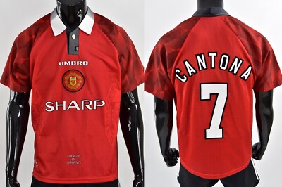 1996-98 UMBRO Manchester United Home Shirt Eric CANTONA #7 SIZE M