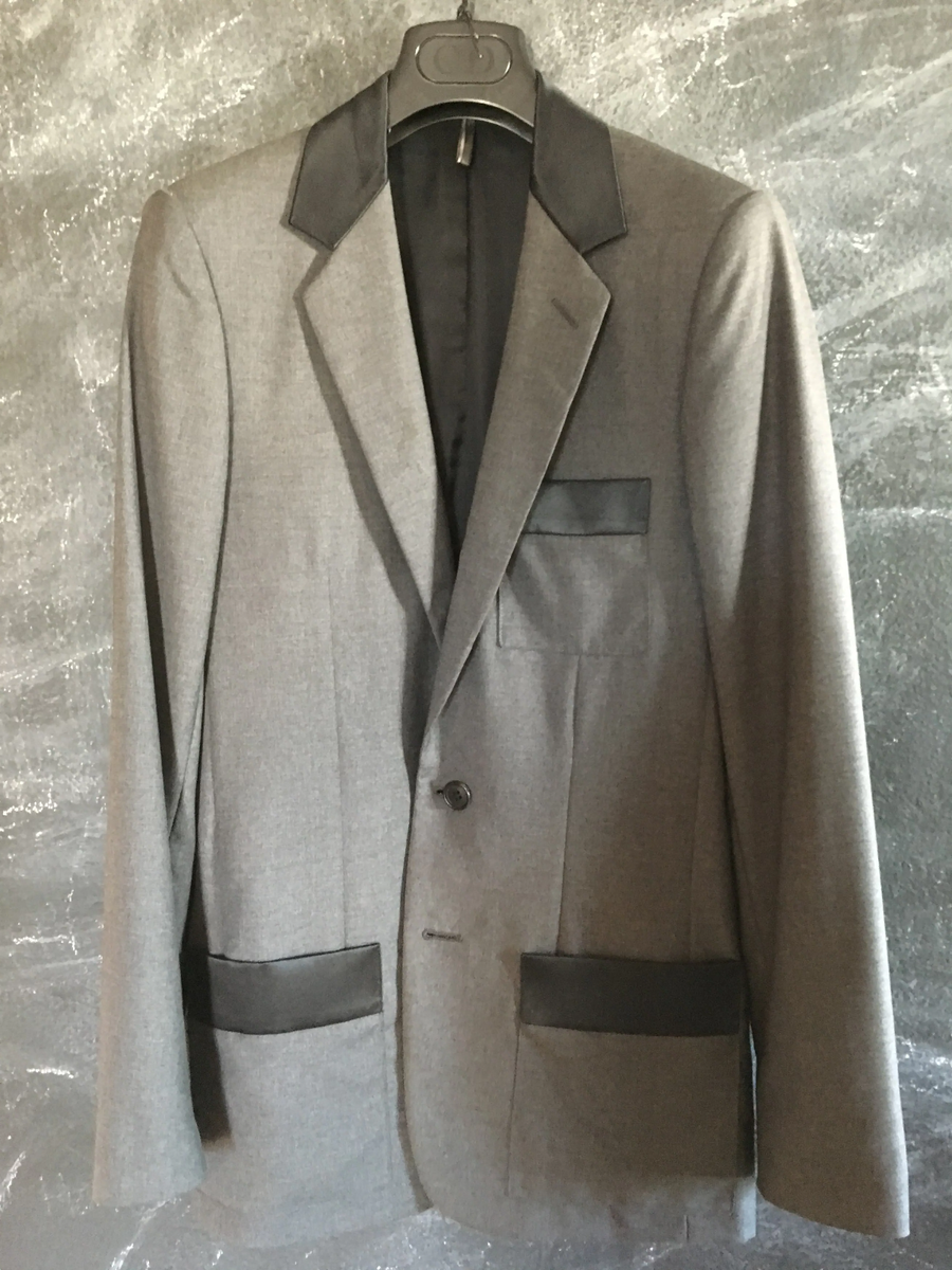 Rare Dior Homme AW07 NAVIGATE Runway Satin Trim Blazer 44 Hedi