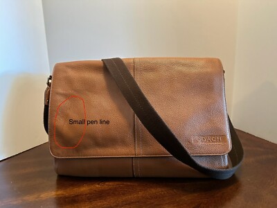 Coach Camden Brown Leather Unisex Messenger Handbag F70423 | eBay