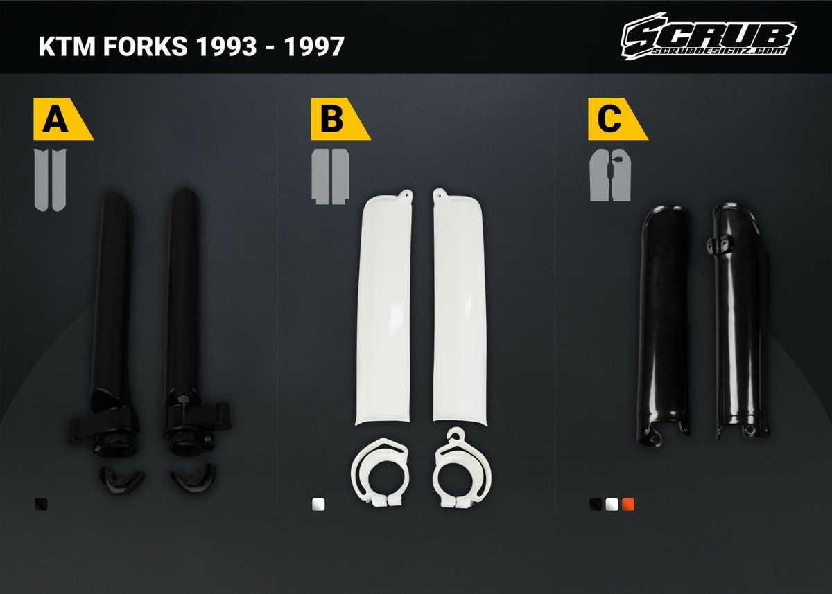 KTM EXC 250 300 360 1993-1997 (2-Stroke) Enduro Plastic Body Kit