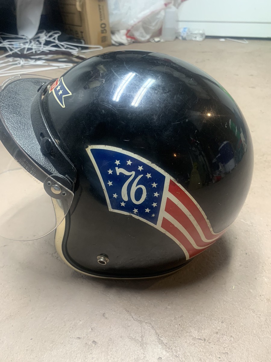 vintage arthur fulmer helmet af40 honda 76 1976 black original