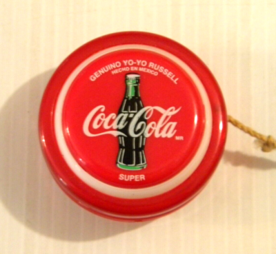 VINTAGE RUSSELL SUPER COCA-COLA YOYO MEXICO GENUINE EXCELLENT