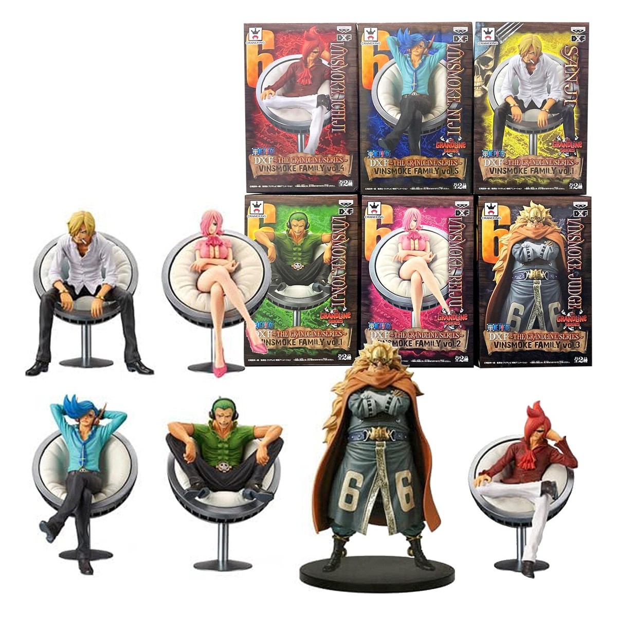 ONE PIECE DXF THE GRANDLINE SERIES VINSMOKE FAMILY Figure Sanji