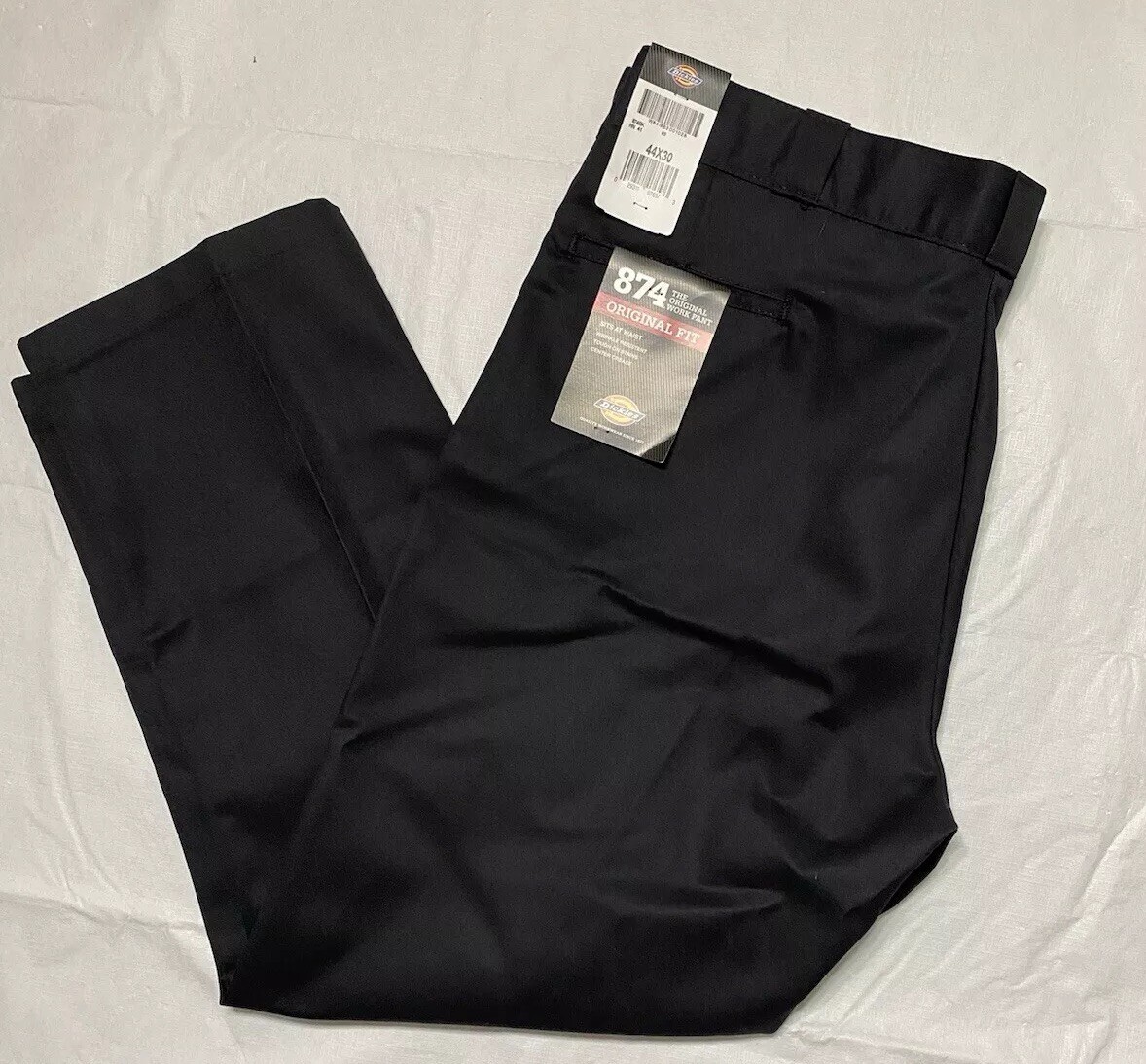 Dickies 874 Original Fit Work Pans Men's Size 44x30 Black Workwear