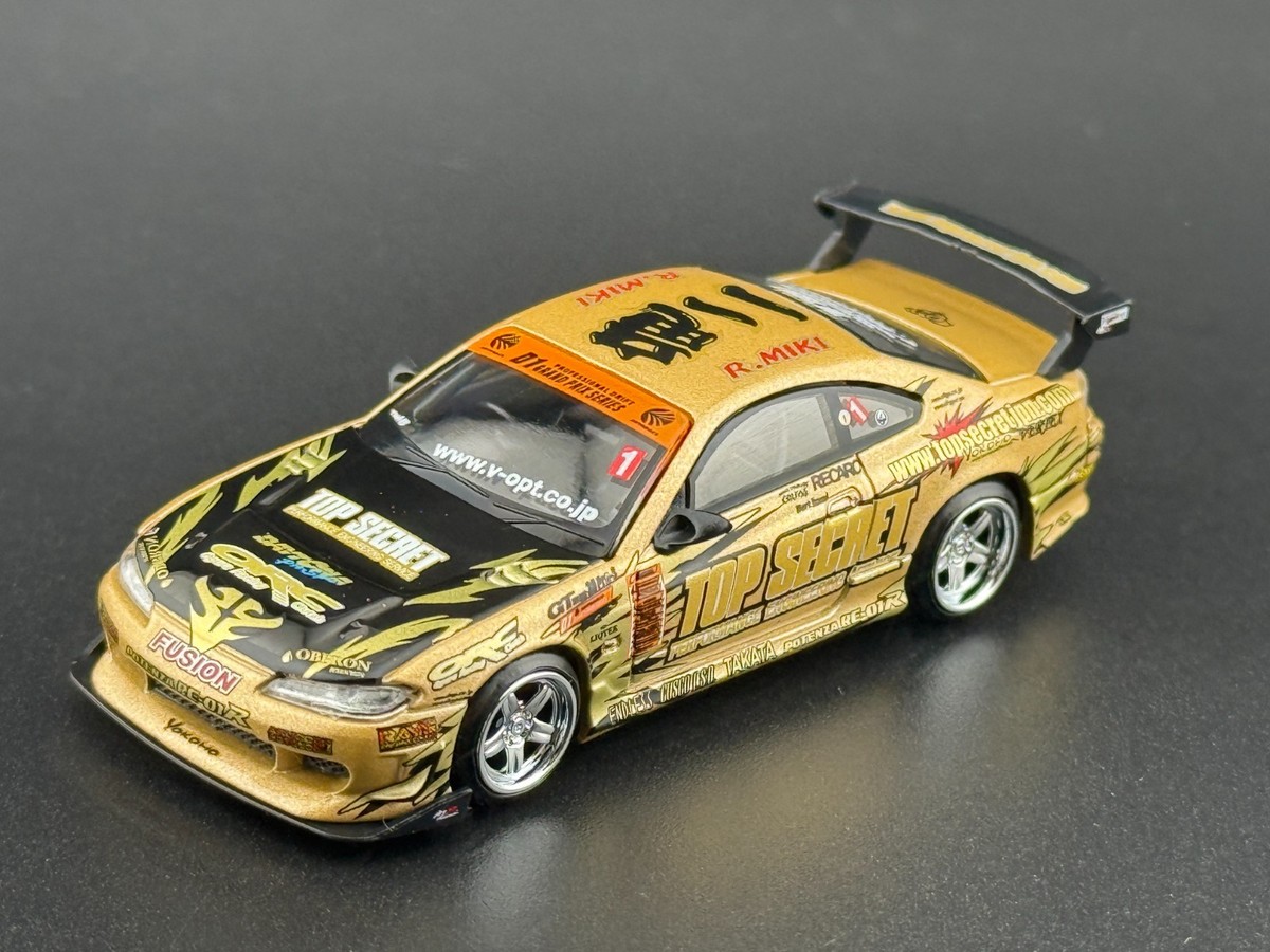 Mini GT Nissan Silvia (S15) Top Secret D1GP Gold #714 1/64 | eBay