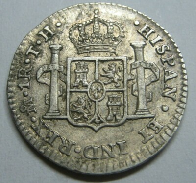 1806 MEXICO 1 REAL CHARLES IV CAROLUS IIII SPANISH SILVER COLONIAL