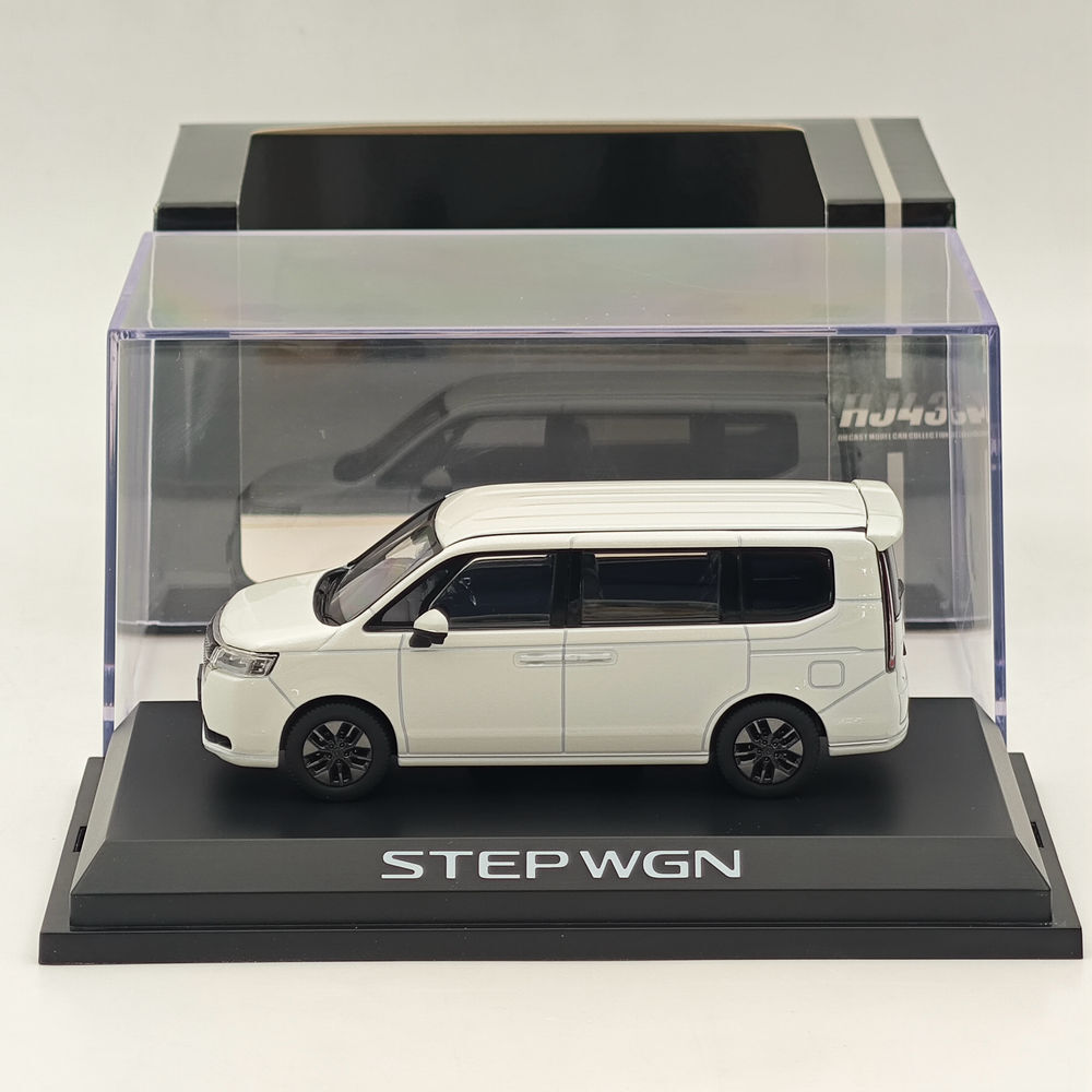 Hobby Japan 1/43 STEP WGN e:HEV SPADA Platinum White (P) Diecast
