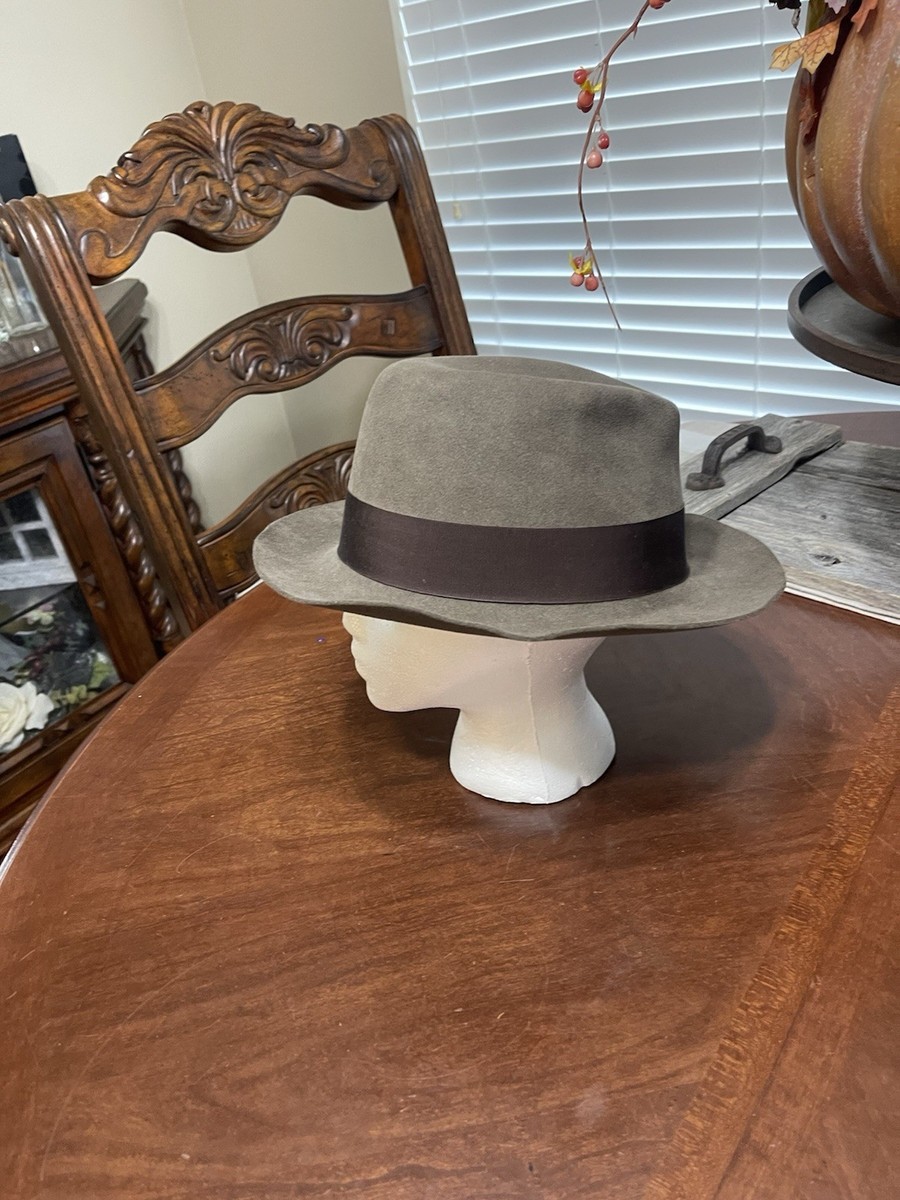 RARE RRL Double RL Ralph Lauren Brown Fedora Hat Rabbit Fur Felt