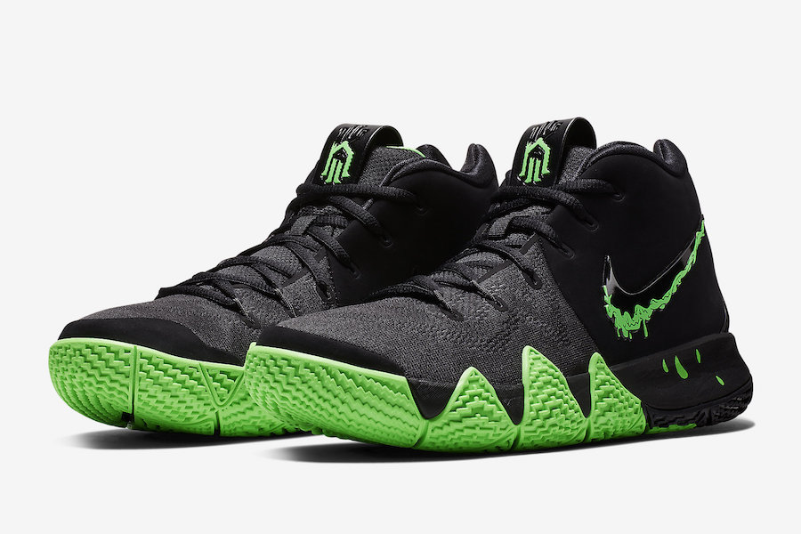 Nike MEN'S Kyrie 4 Black/Rage Green HALLOWEEN SIZE 15 BRAND NEW