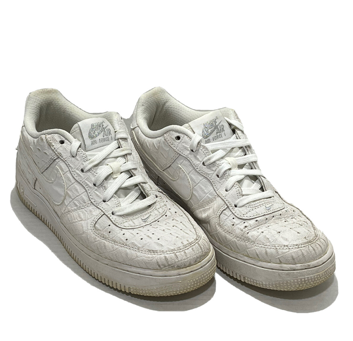 AF1 Nike Air Force 1 LV8 GS Croc Sneakers 7Y Mens 7 W 8.5 White