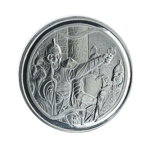 New Zealand $5 Dollars, 2003, Giant Kokopu , Fish coin, Brilliant