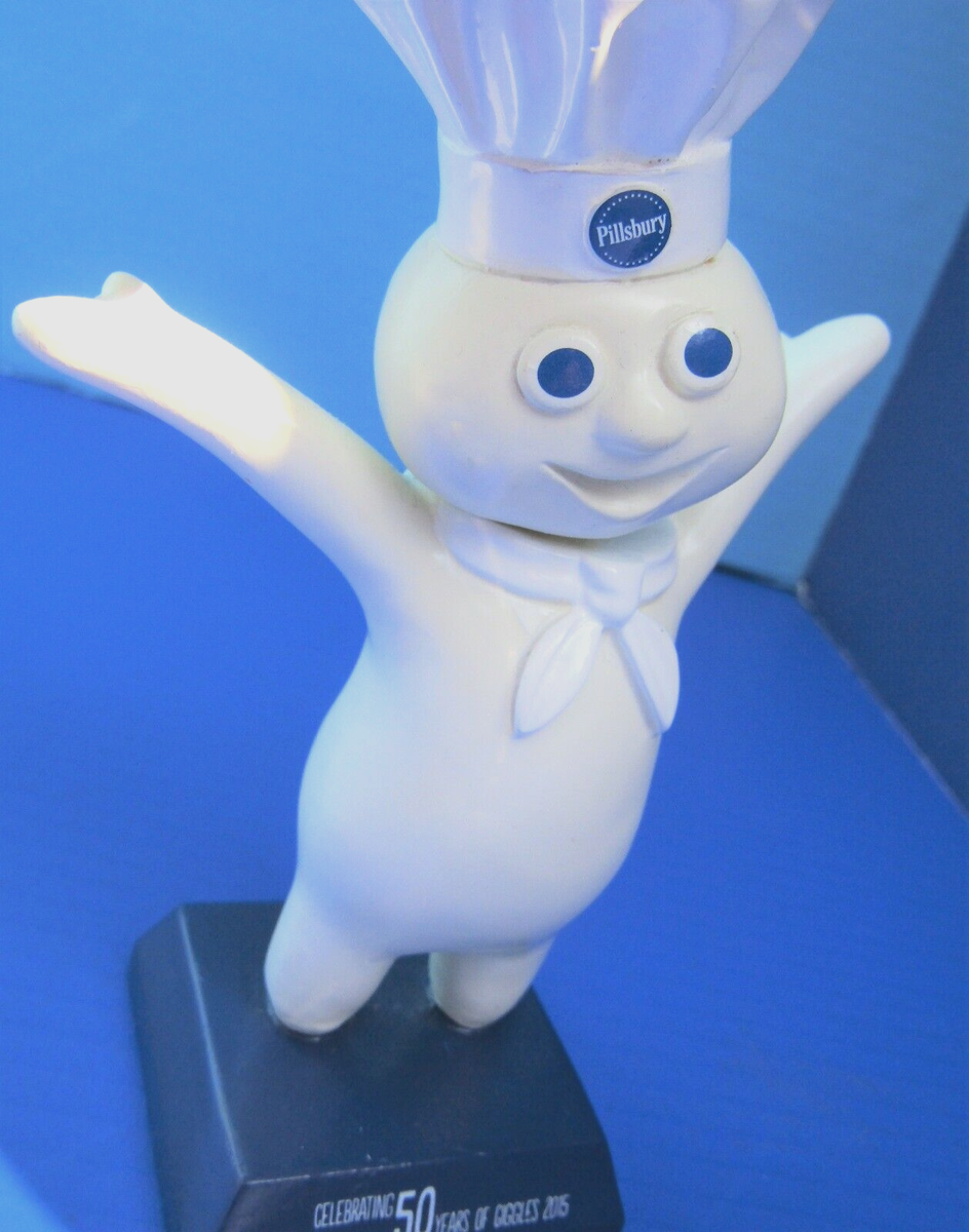 FS NIB PILLSBURY DOUGHBOY BOBBLEHEAD DOLL-SOLID RESIN STATUE-50