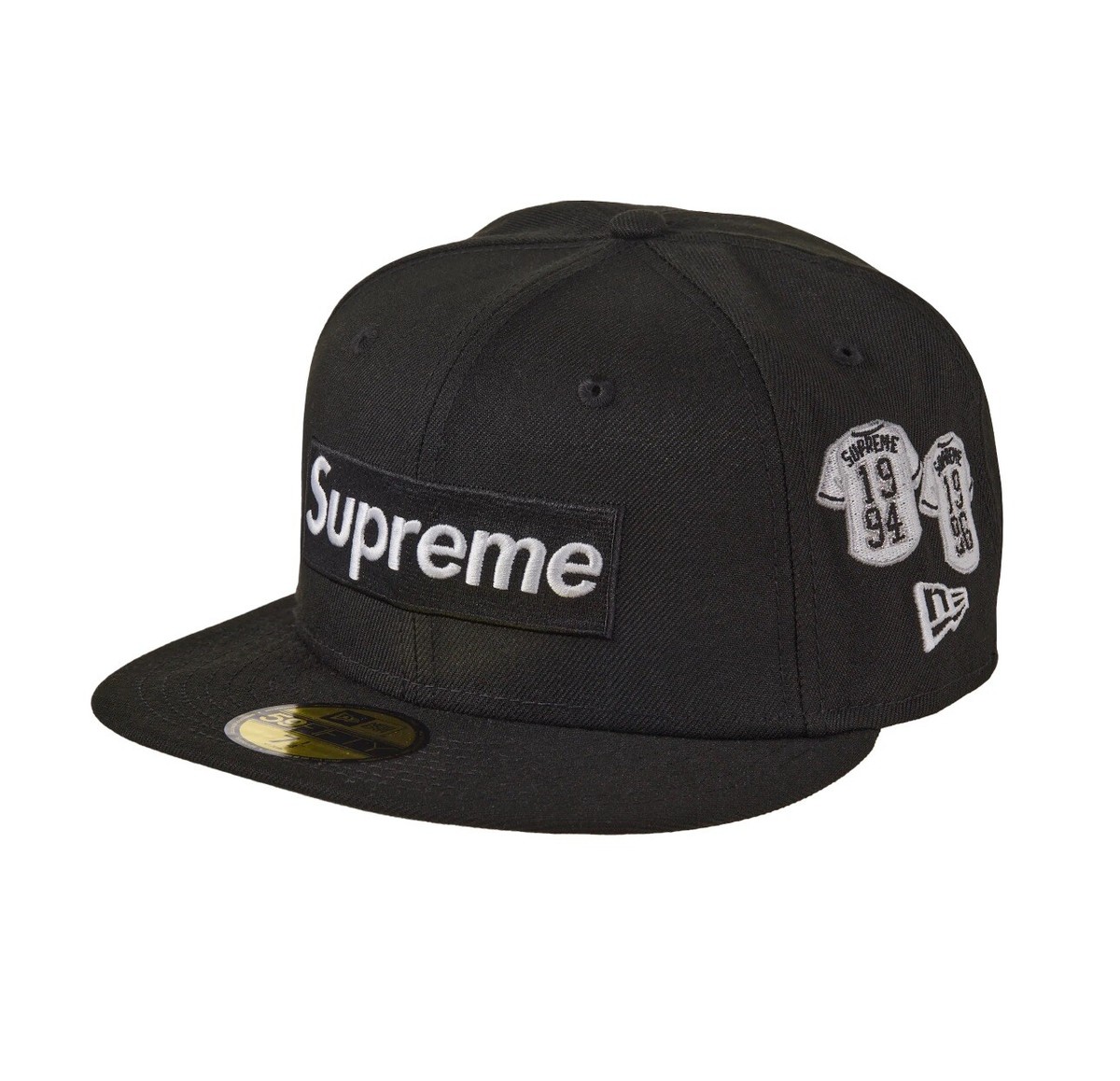 supreme ニューエラ59FIFTY ブラックキャップ 7 5/8 NEWERA キャップ 7