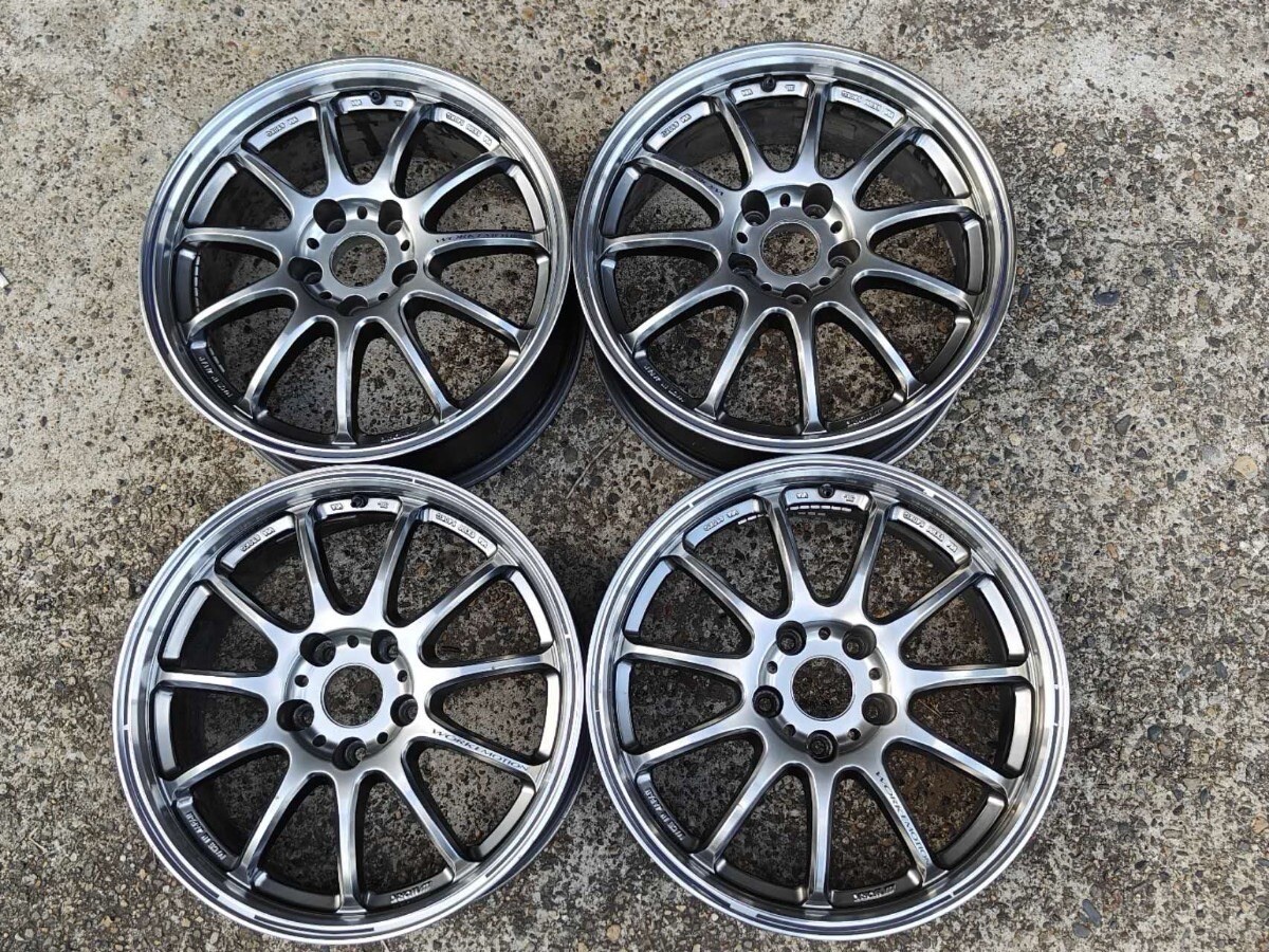 JDM WORK Emotion 11R 4 Rims 17x7 +38 5x114.3 One Piece Cast